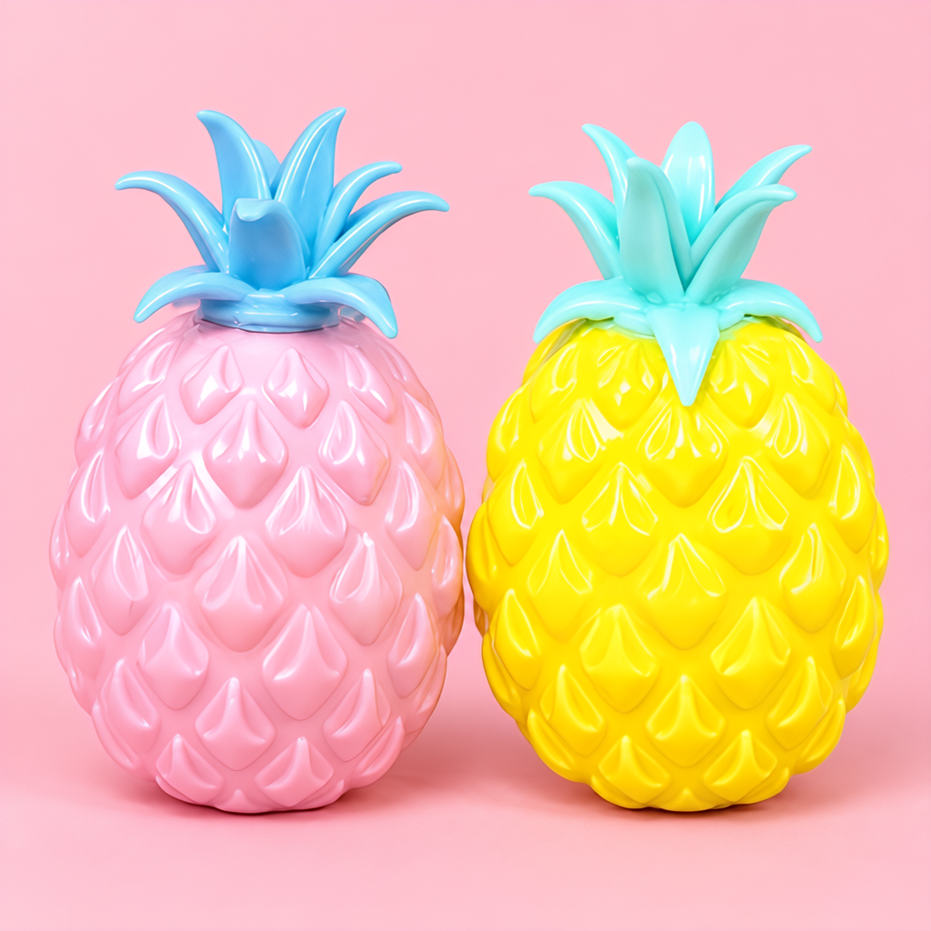 Two-Tone Pineapple Soft Crunch Squishy – ASMR Toy
