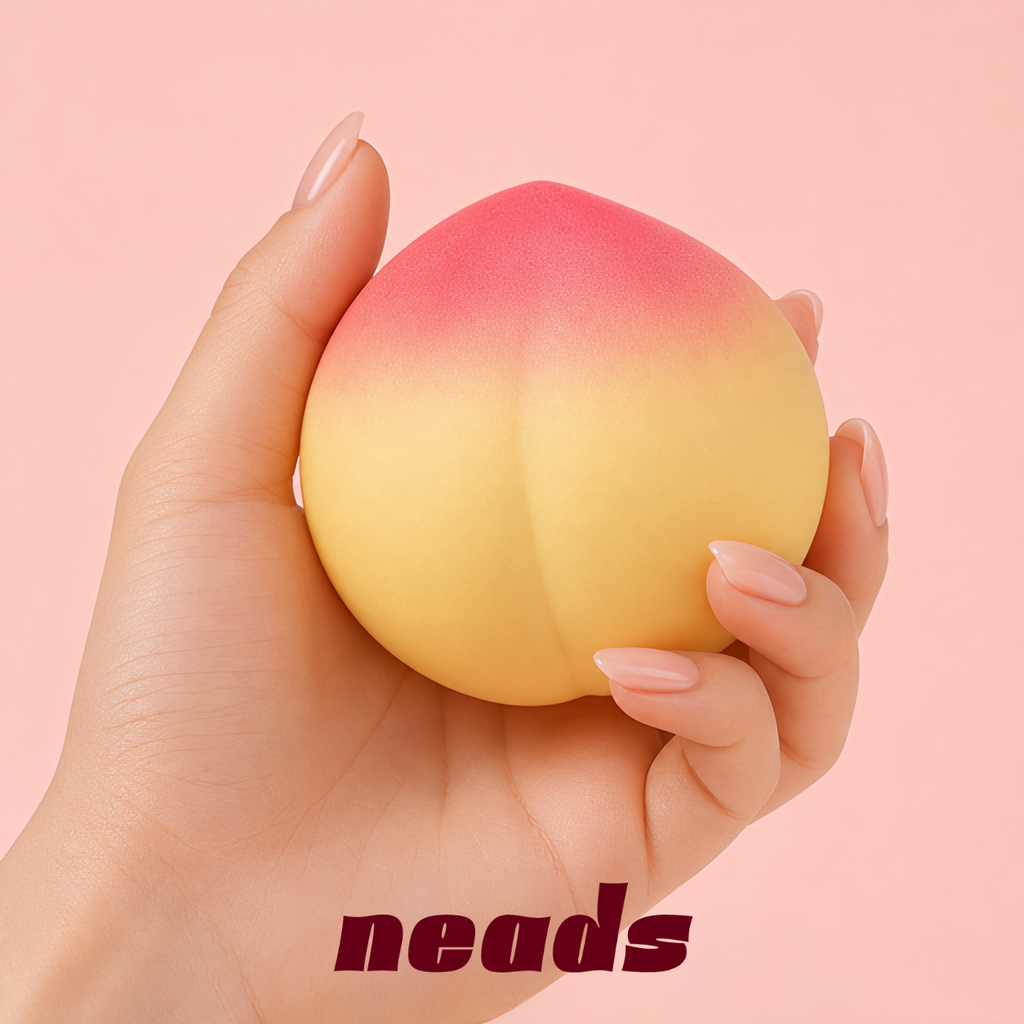 Ultra-Realistic Peach ASMR Squishy Fidget Toy | Stress Relief Sensory Toy