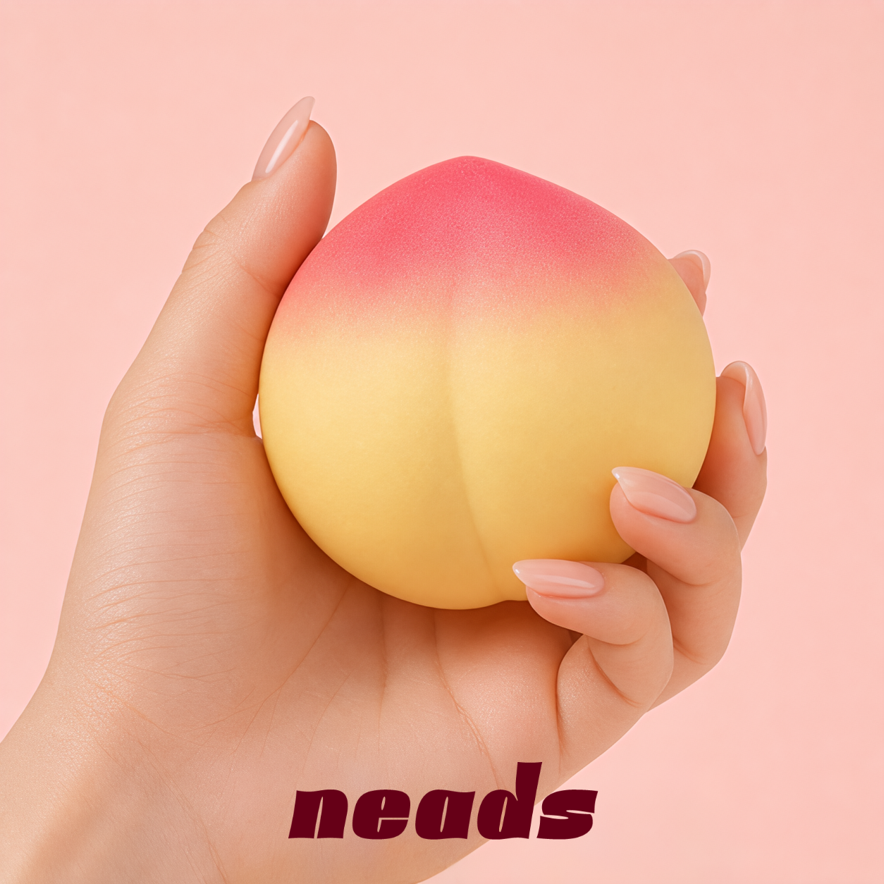 Ultra-Realistic Peach ASMR Squishy Fidget Toy | Stress Relief Sensory Toy
