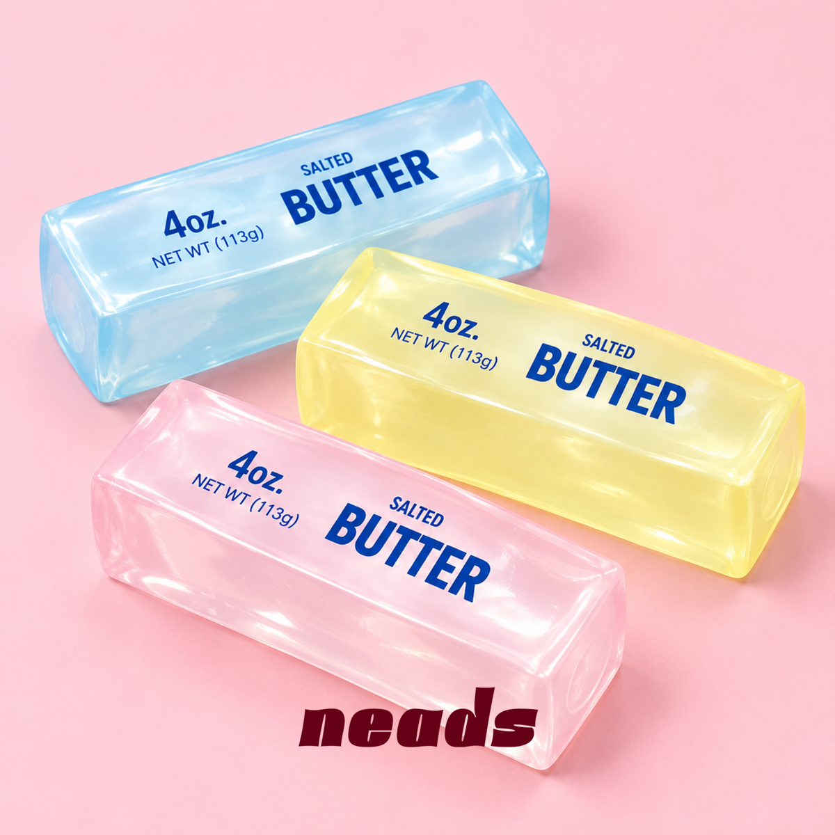 Translucent Crystal Butter Stick Vaseline Squishy