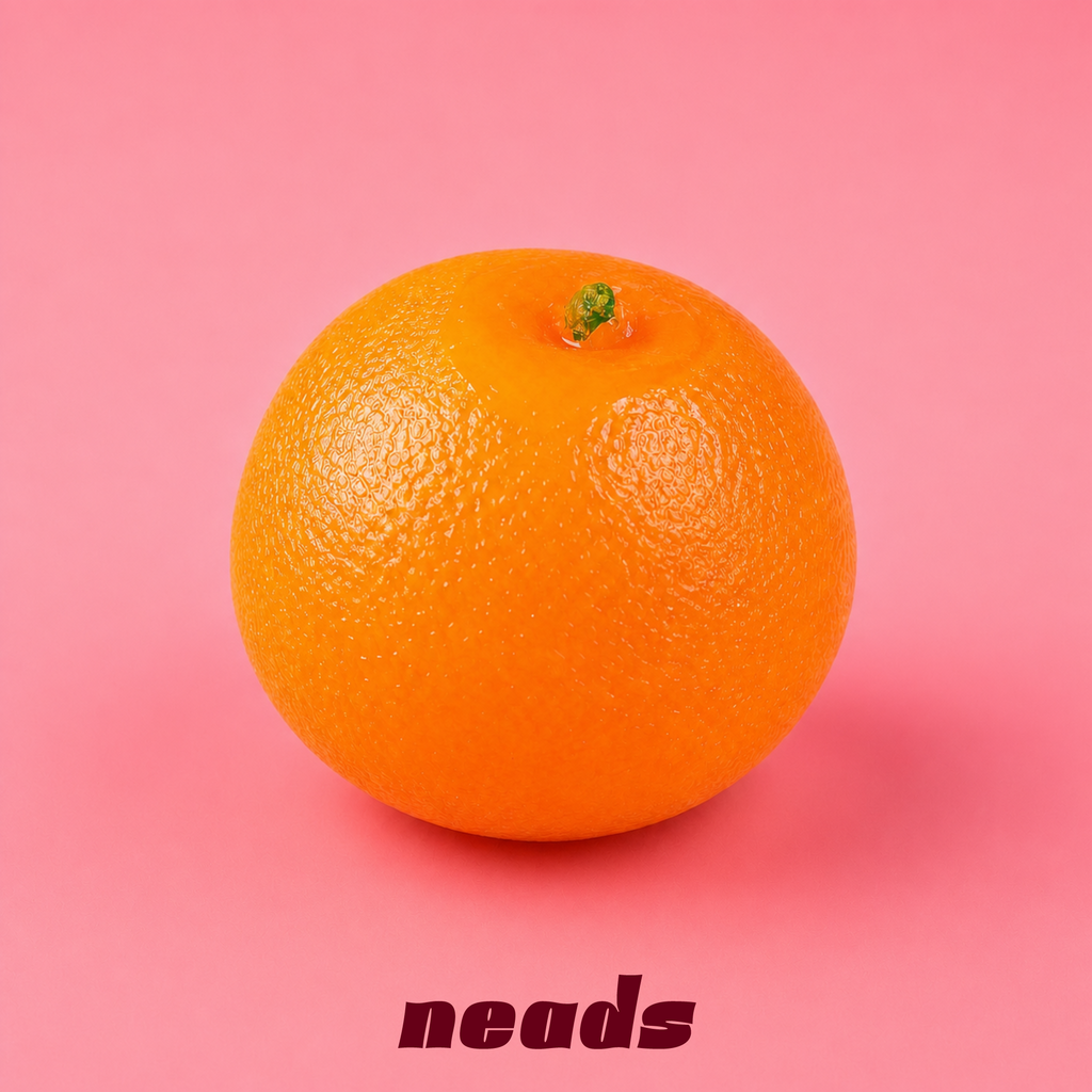 neads Textured Orange Squishy | Crunchy Clay & Block ASMR