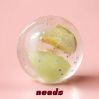 Handmade Maltose Melon Clear Squishy Ball | Glass-Like Aesthetic Fidget
