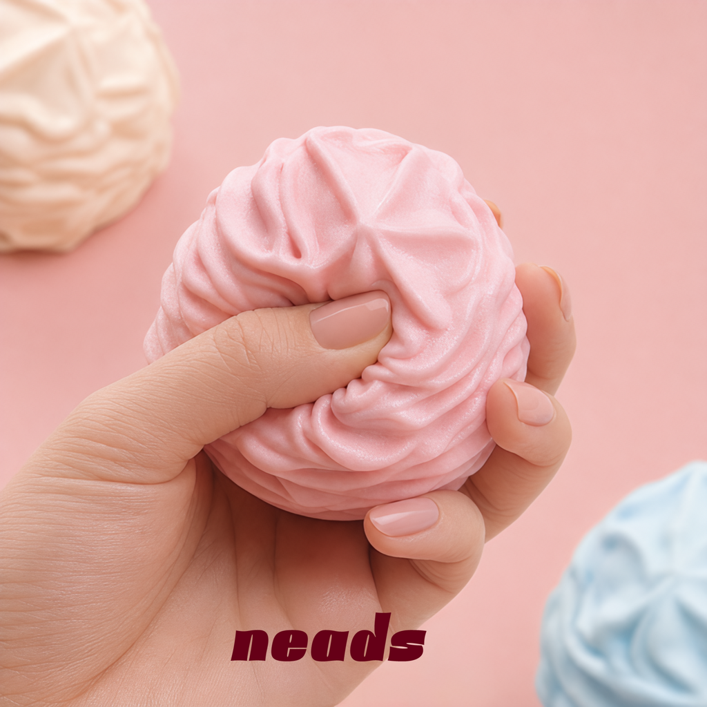 Realistic Crunchy Cream ASMR Squishy – Moldable Tactile Sensory Toy