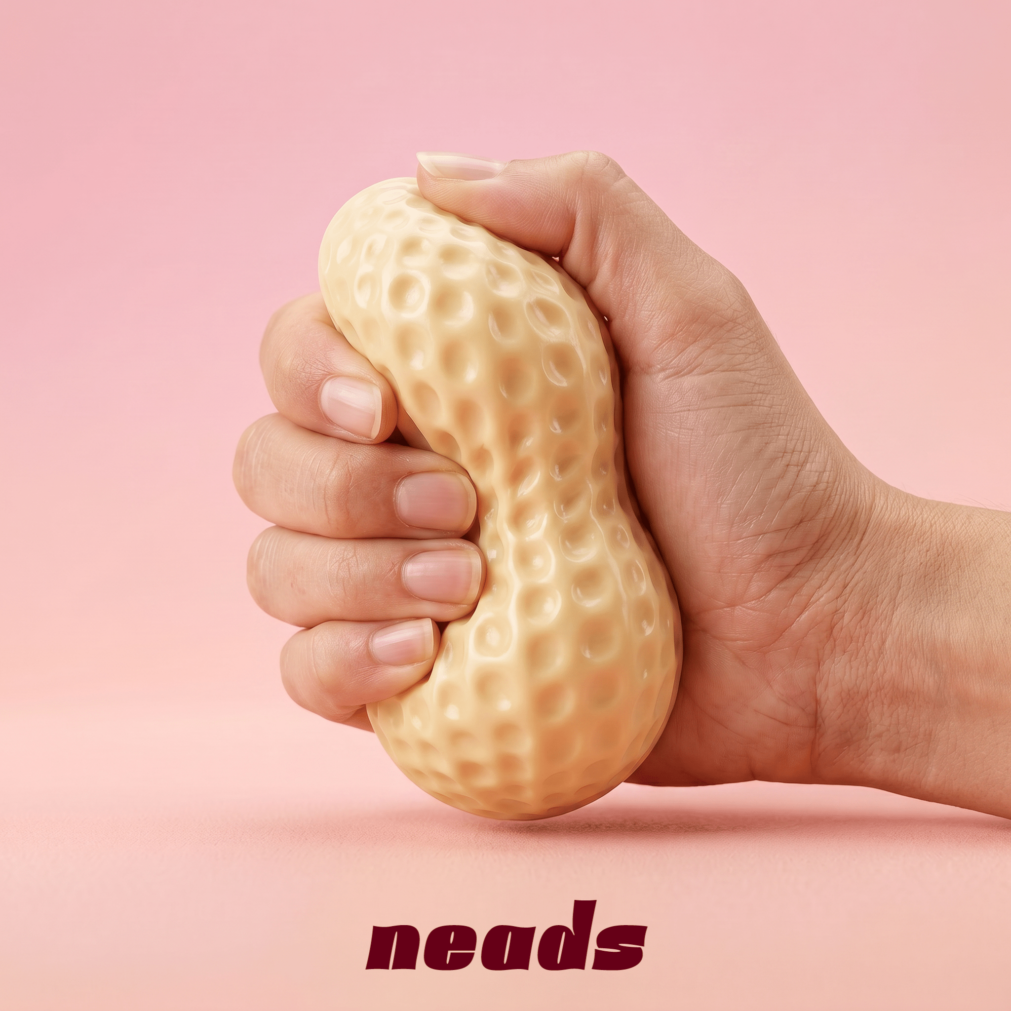 ASMR Peanut Crunch Squishy｜neads Handcrafted Sensory Toy - neads studio