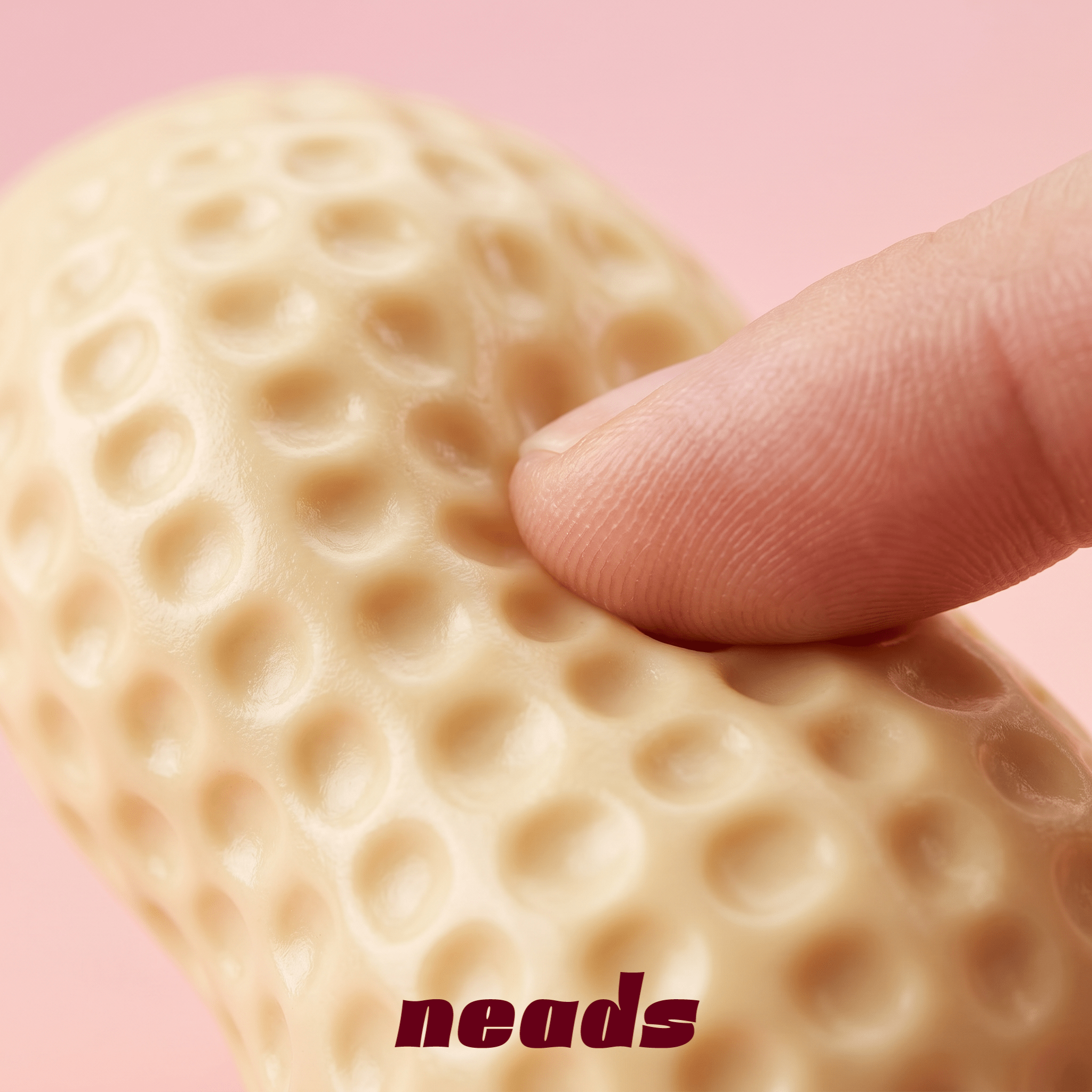 ASMR Peanut Crunch Squishy｜neads Handcrafted Sensory Toy - neads studio