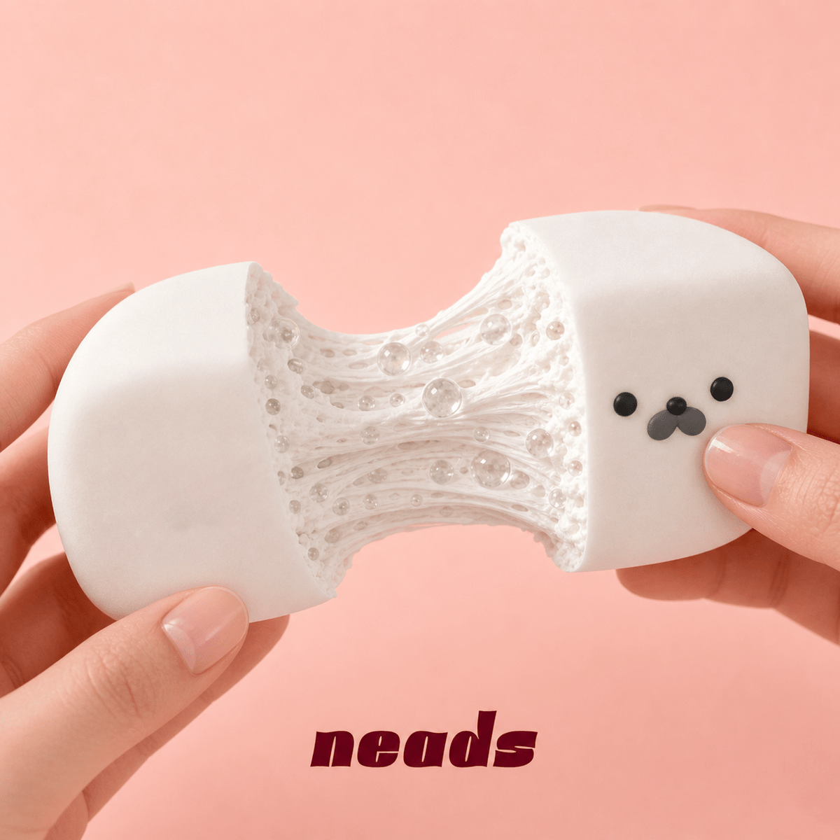 [B-Grade Sale] Adorable Seal Tofu Squishy | Ultra-Soft Sensory Fidget | Crunchy Block or Buttery Rice Texture Handcrafted Sensory Toy - neads studio