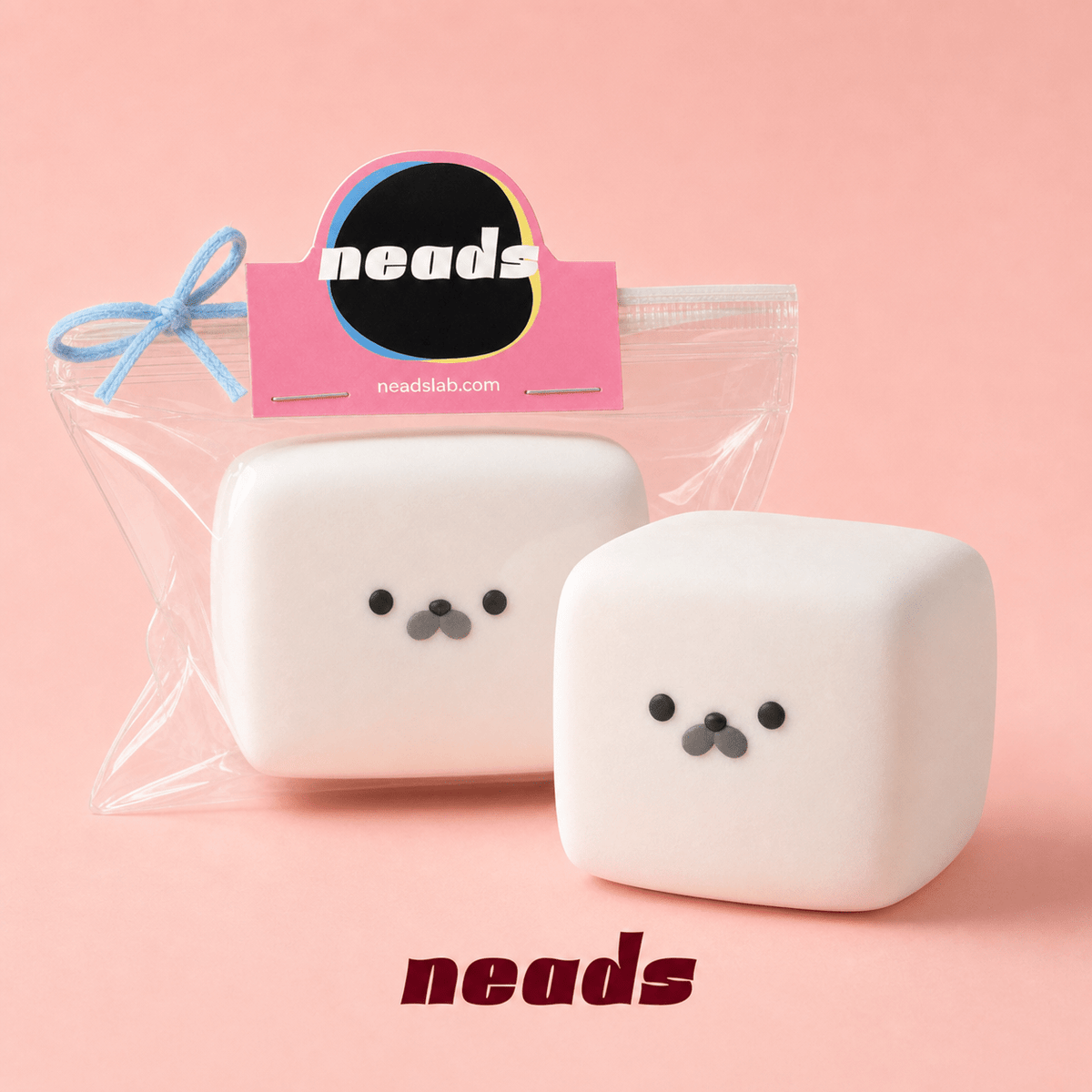 [B-Grade Sale] Adorable Seal Tofu Squishy | Ultra-Soft Sensory Fidget | Crunchy Block or Buttery Rice Texture Handcrafted Sensory Toy - neads studio