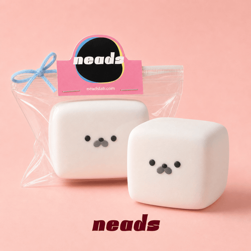 [B-Grade Sale] Adorable Seal Tofu Squishy | Ultra-Soft Sensory Fidget | Crunchy Block or Buttery Rice Texture Handcrafted Sensory Toy - neads studio