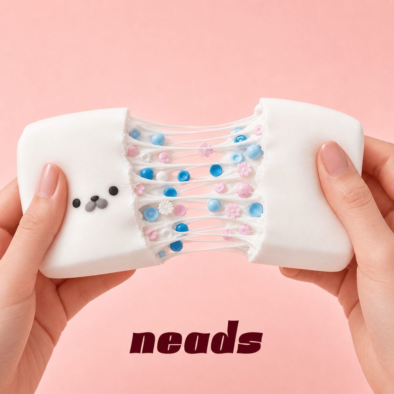 [B-Grade Sale] Adorable Seal Tofu Squishy | Ultra-Soft Sensory Fidget | Crunchy Block or Buttery Rice Texture Handcrafted Sensory Toy - neads studio