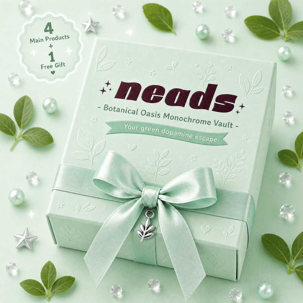 Botanical Oasis Monochrome Vault Aesthetic Green Sensory Bundle｜neads Handcrafted Sensory Toy - neads studio