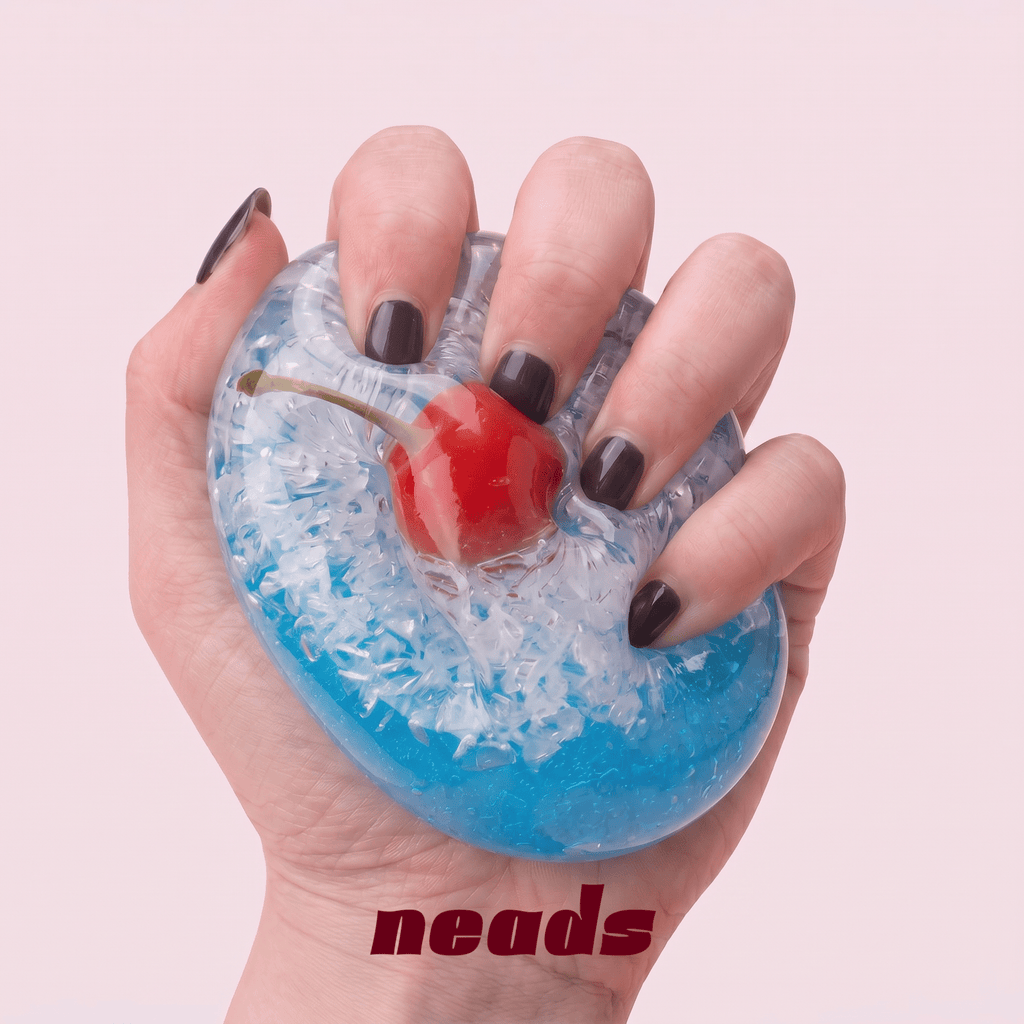 Cherry Shaved Ice Special Edition Dual-Texture Stress Ball | neads Handcrafted Sensory Toy - neads studio