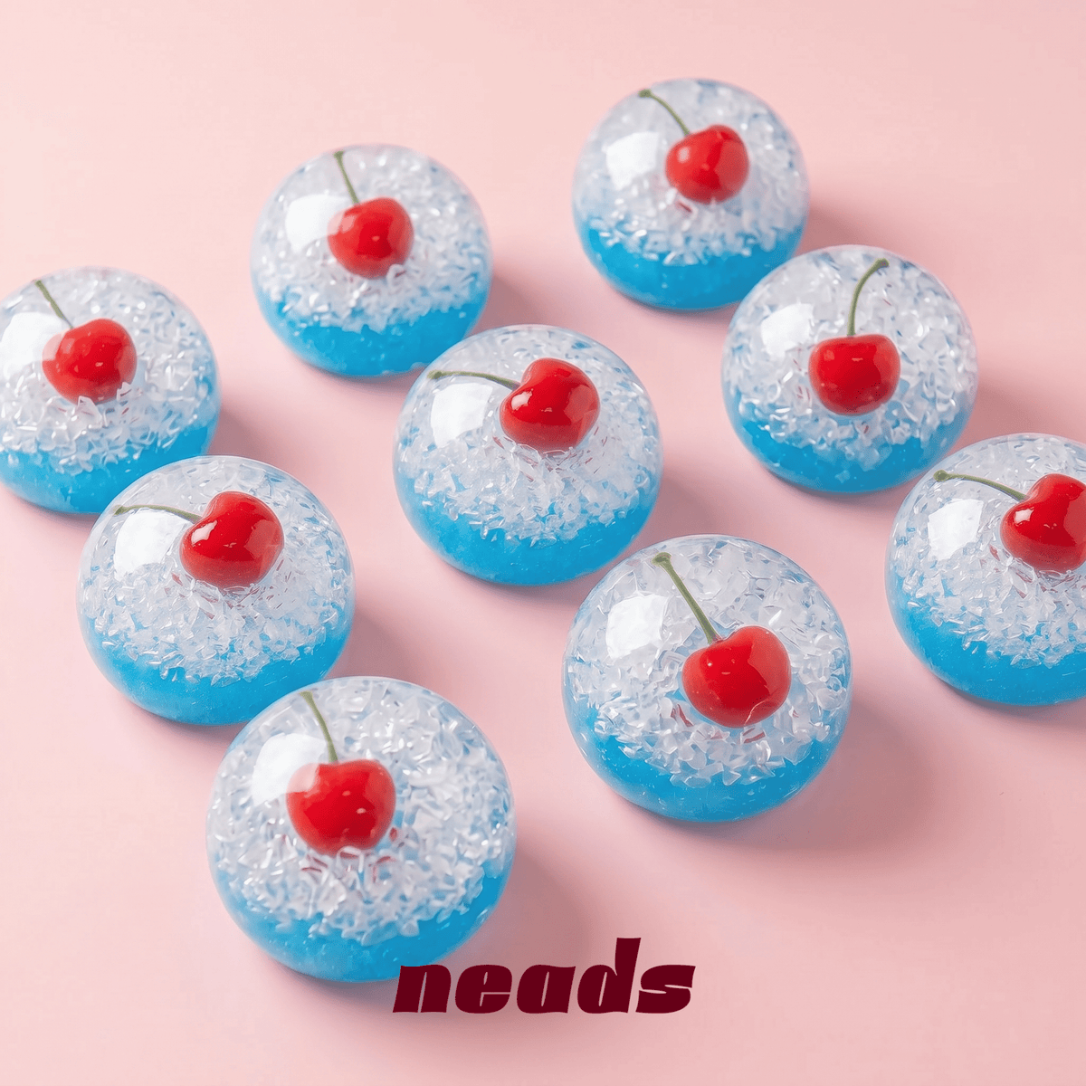 Cherry Shaved Ice Special Edition Dual-Texture Stress Ball | neads Handcrafted Sensory Toy - neads studio