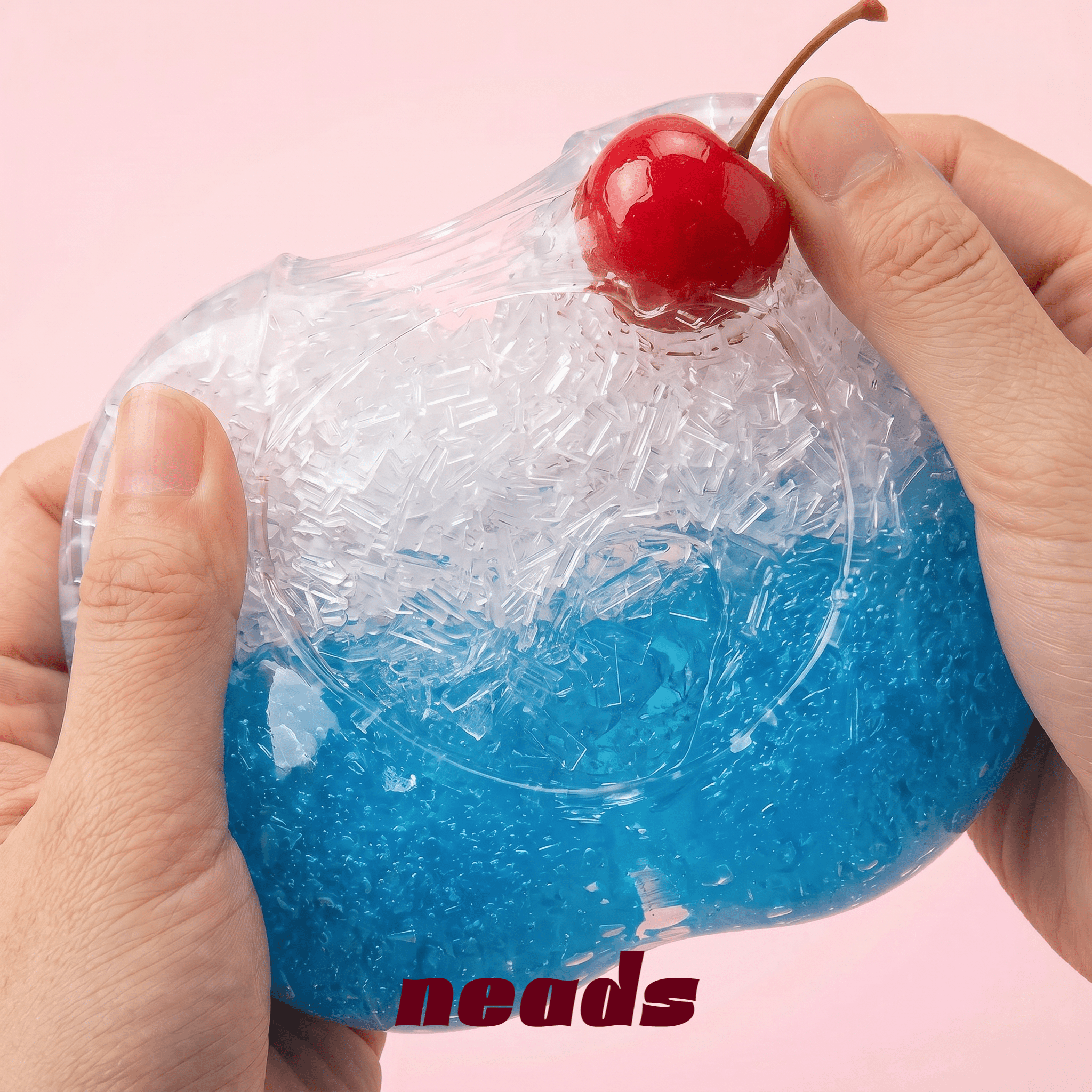 Cherry Shaved Ice Special Edition Dual-Texture Stress Ball | neads Handcrafted Sensory Toy - neads studio