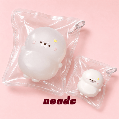 Chubby Seal Mochi Dual-Size Sensory Squishy｜neads Handcrafted Sensory Toy - neads studio