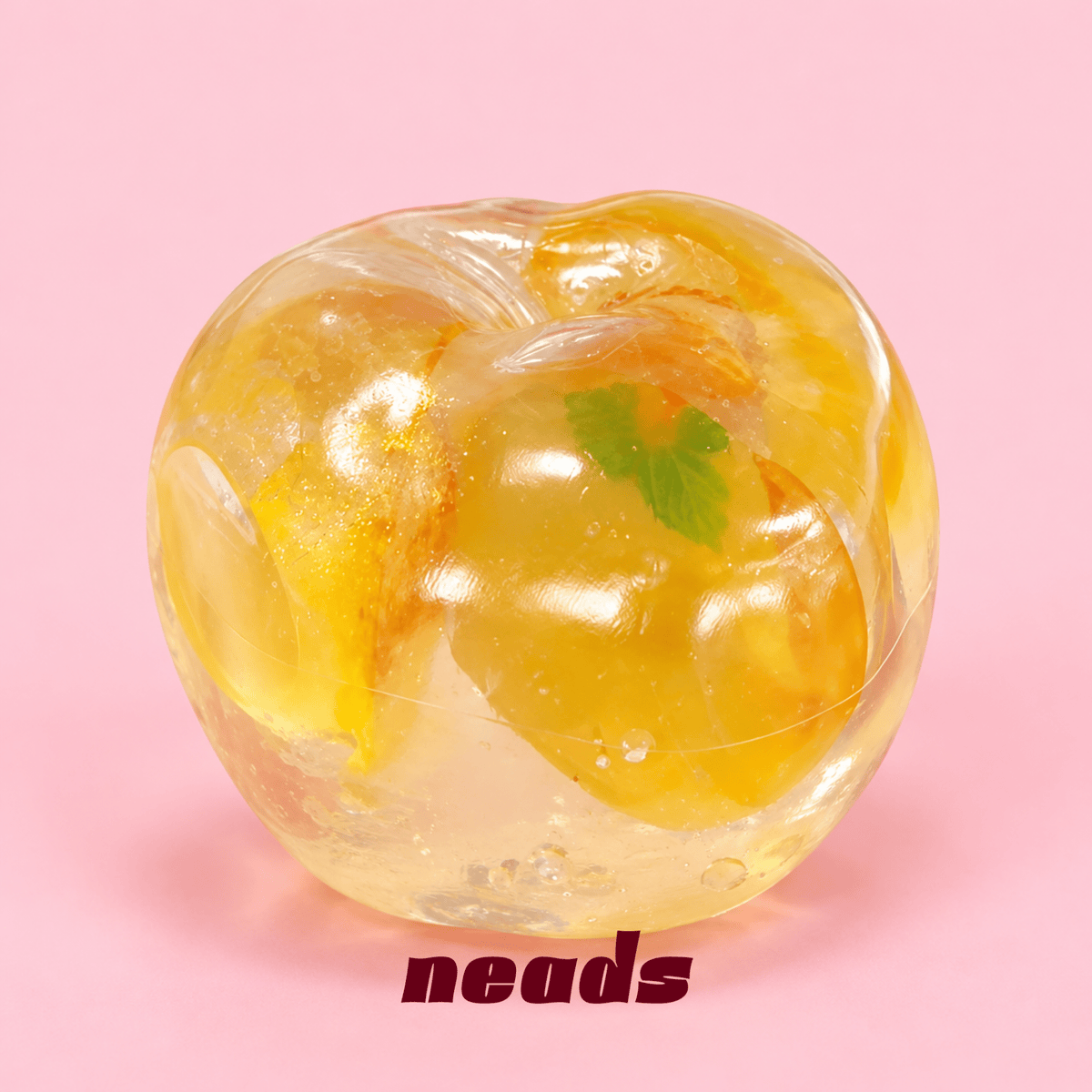 Clear Apple Fruit-Piece Squishy – Vaseline Sensory Toy Handcrafted Sensory Toy - neads studio