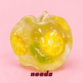 Clear Apple Fruit-Piece Squishy – Vaseline Sensory Toy Handcrafted Sensory Toy - neads studio