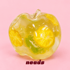 Clear Apple Fruit-Piece Squishy – Vaseline Sensory Toy Handcrafted Sensory Toy - neads studio