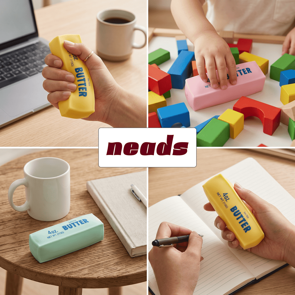 Crunchy Butter Stick ASMR Sensory Squishy｜neads Handcrafted Sensory Toy - neads studio
