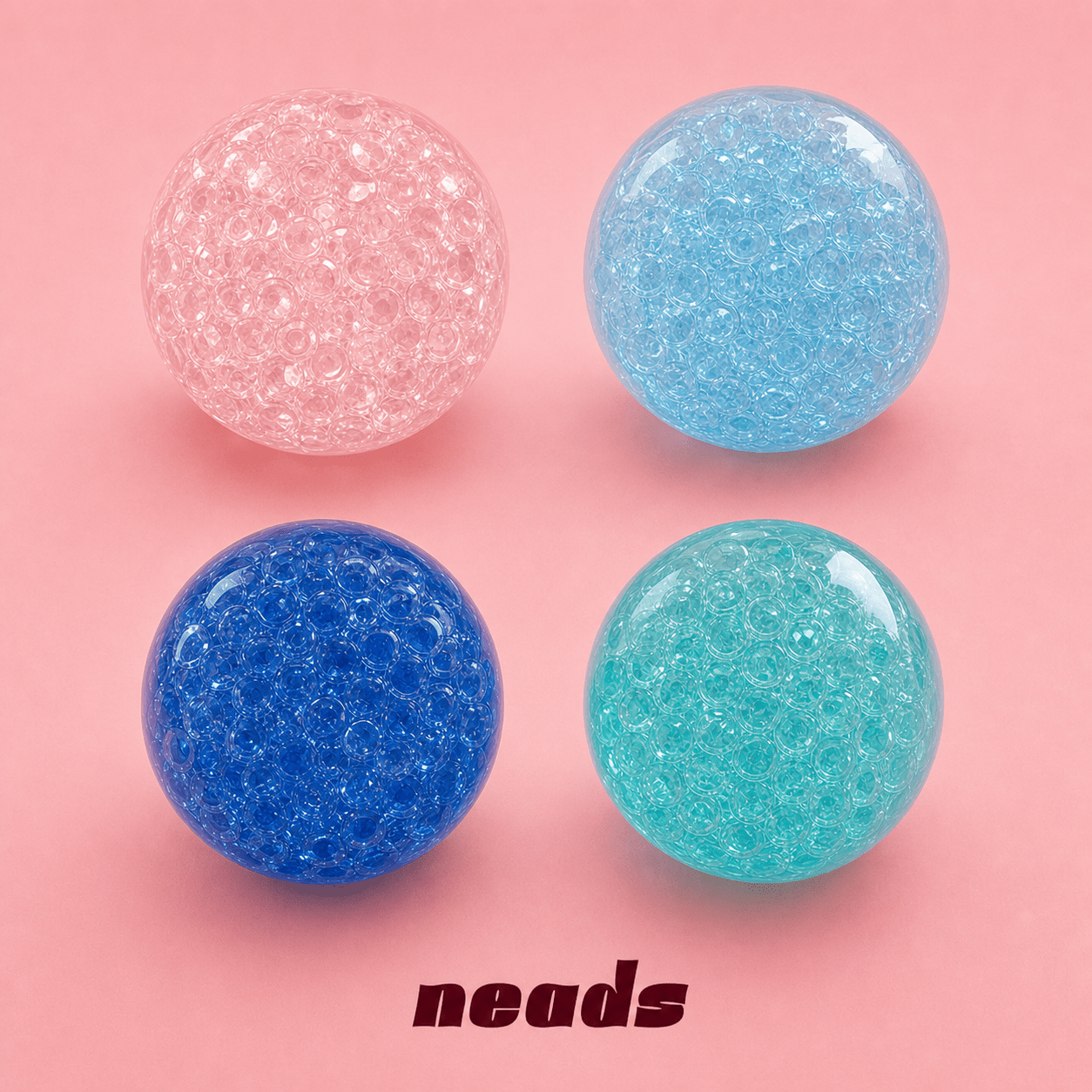 Crystal Drop Sculpting Squishy | Moldable Jelly & Bead Sensory Toy ｜neads Handcrafted Sensory Toy - neads studio