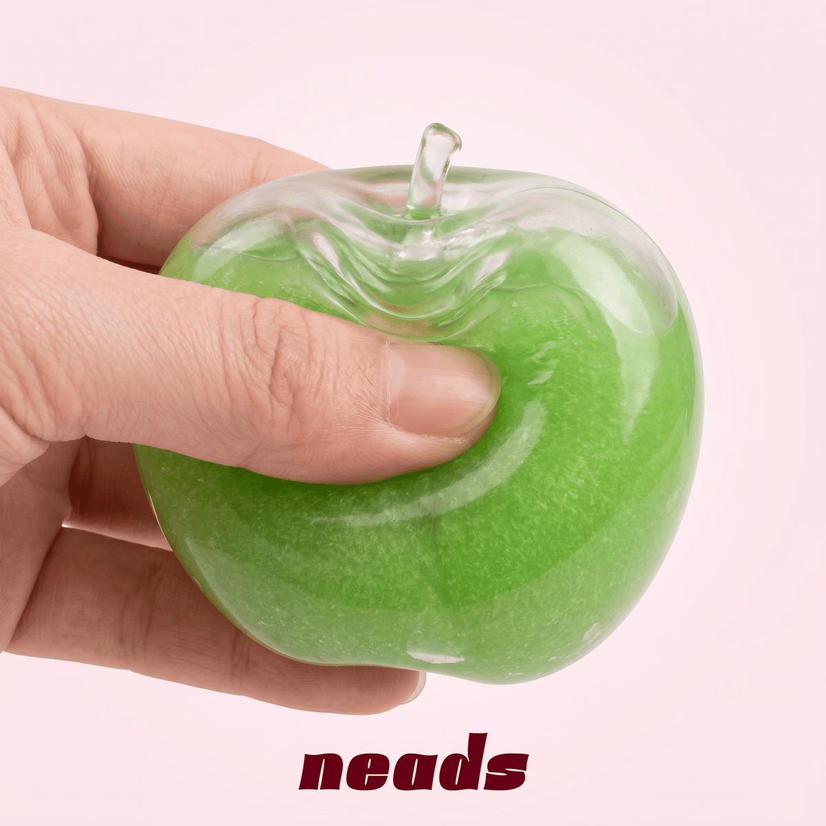 Crystal Green Apple Transparent Icee Squishy｜ neads Handcrafted Sensory Toy - neads studio