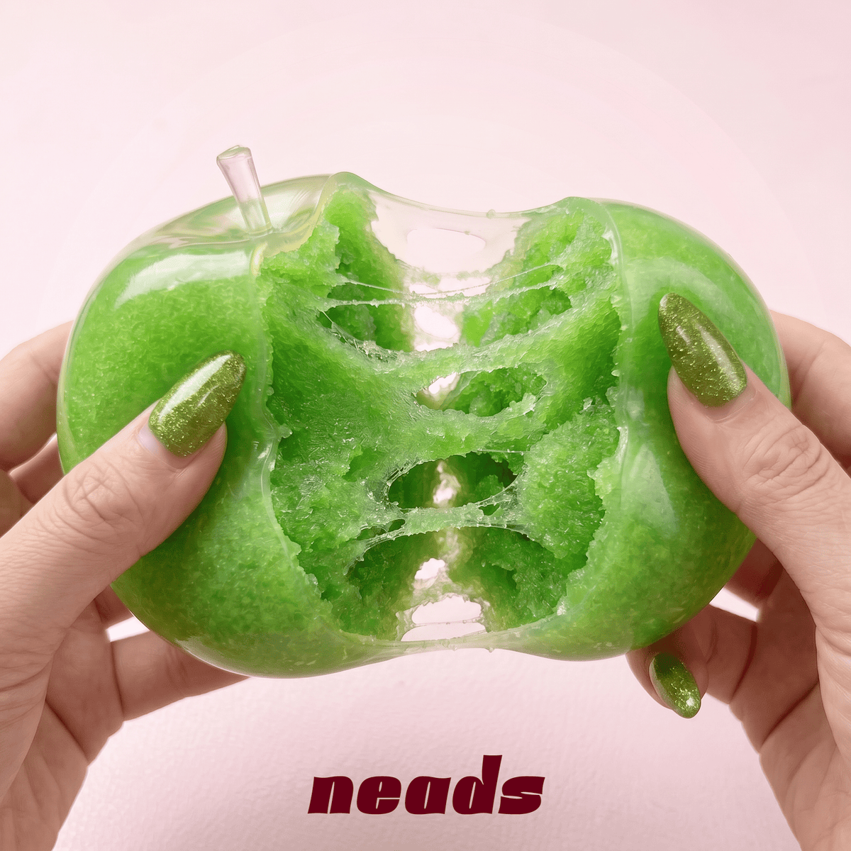 Crystal Green Apple Transparent Icee Squishy｜ neads Handcrafted Sensory Toy - neads studio