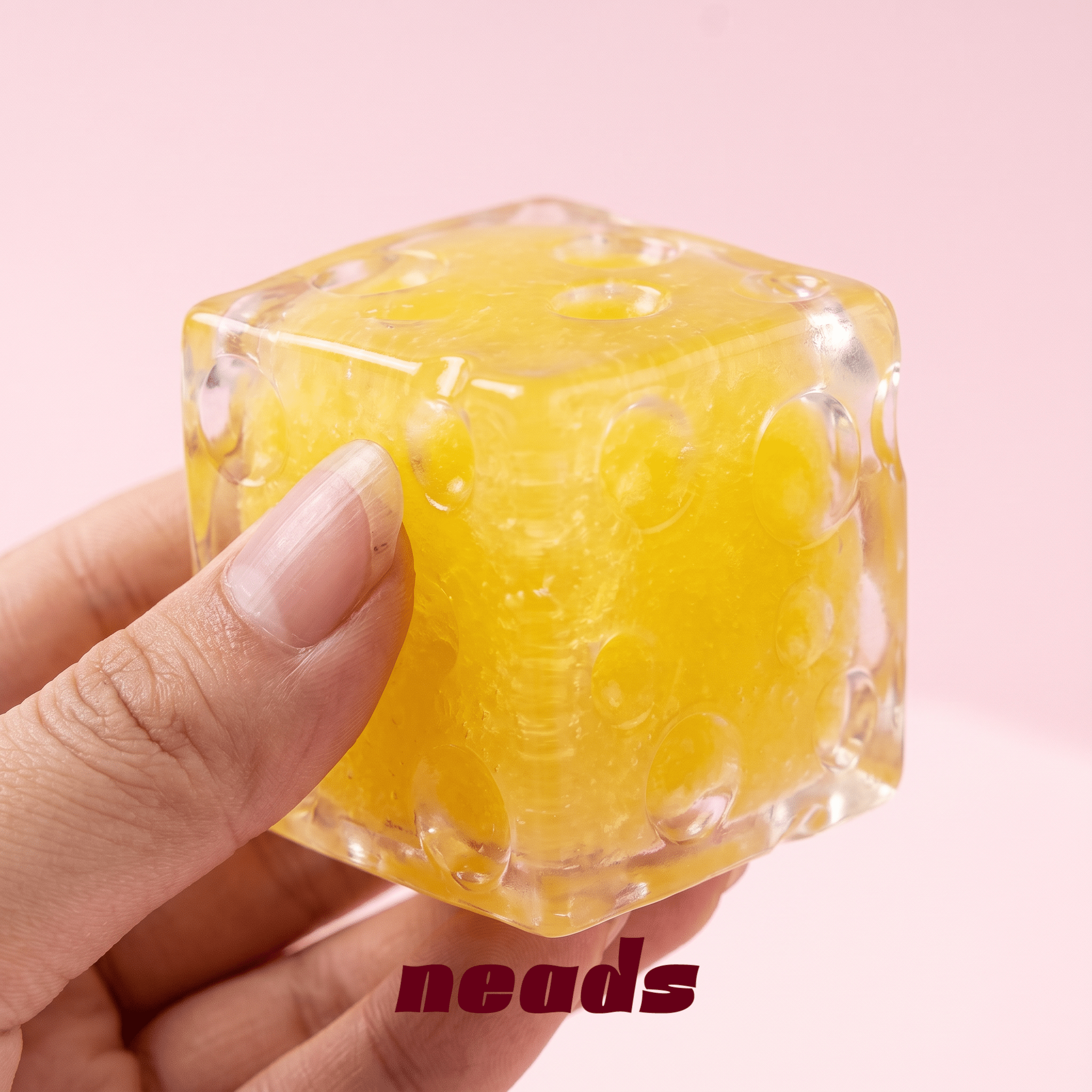 Crystal Icee Cheese Mini Moldable Sensory Squishy ｜neads Handcrafted Sensory Toy - neads studio