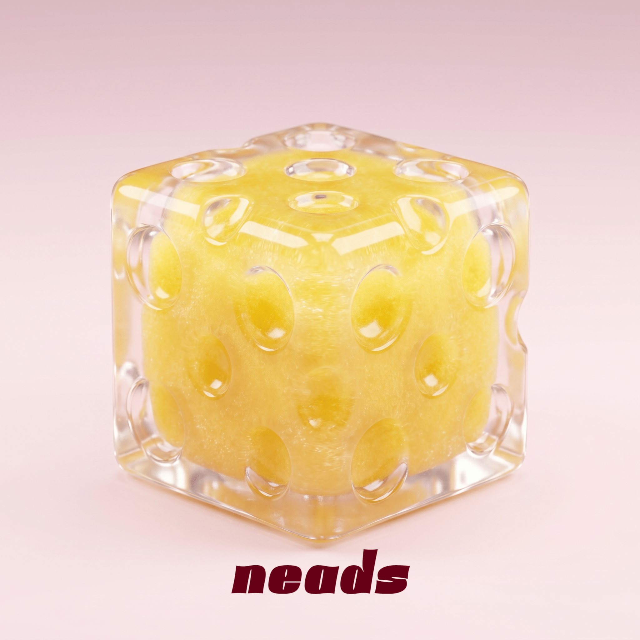 Crystal Icee Cheese Mini Moldable Sensory Squishy ｜neads Handcrafted Sensory Toy - neads studio
