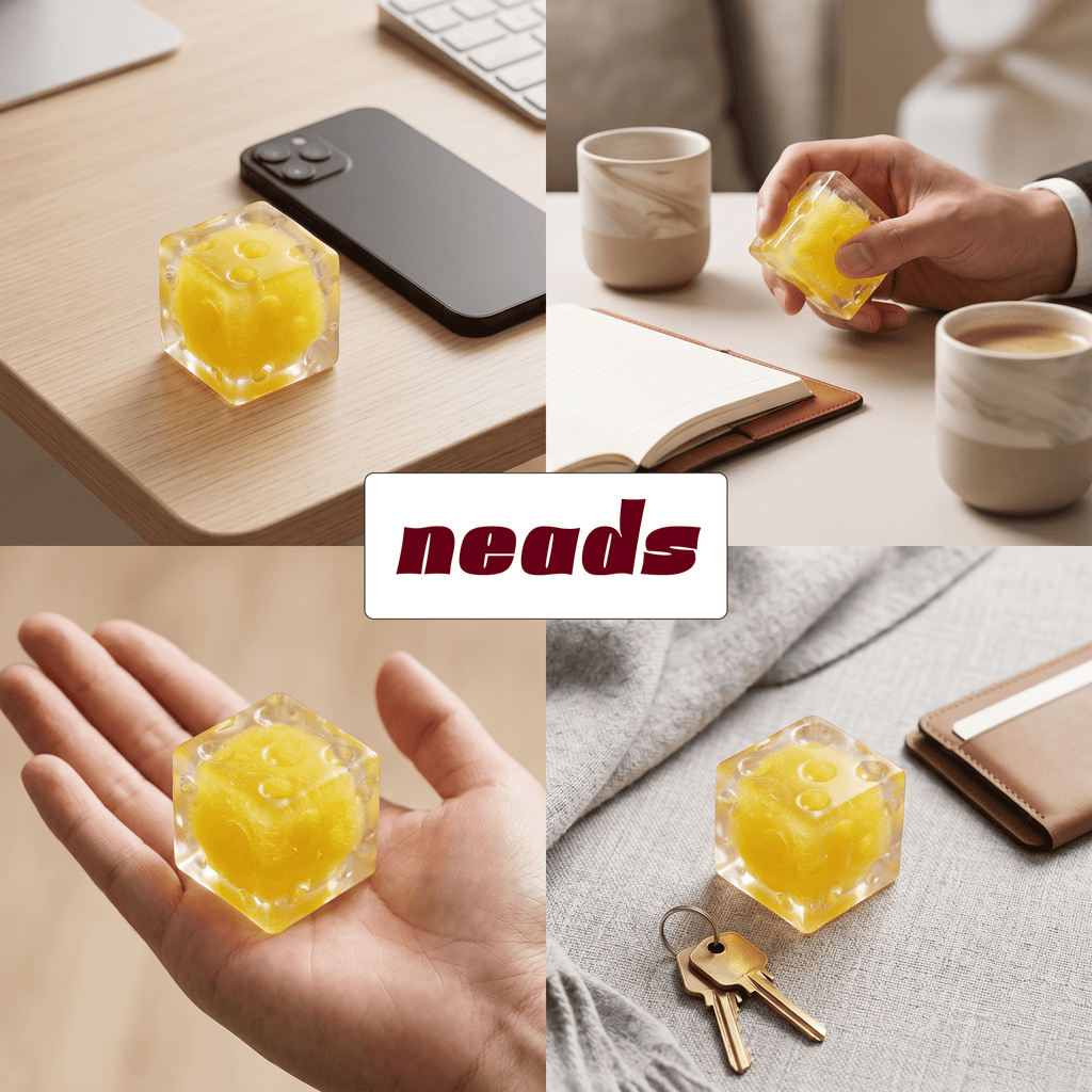 Crystal Icee Cheese Mini Moldable Sensory Squishy ｜neads Handcrafted Sensory Toy - neads studio