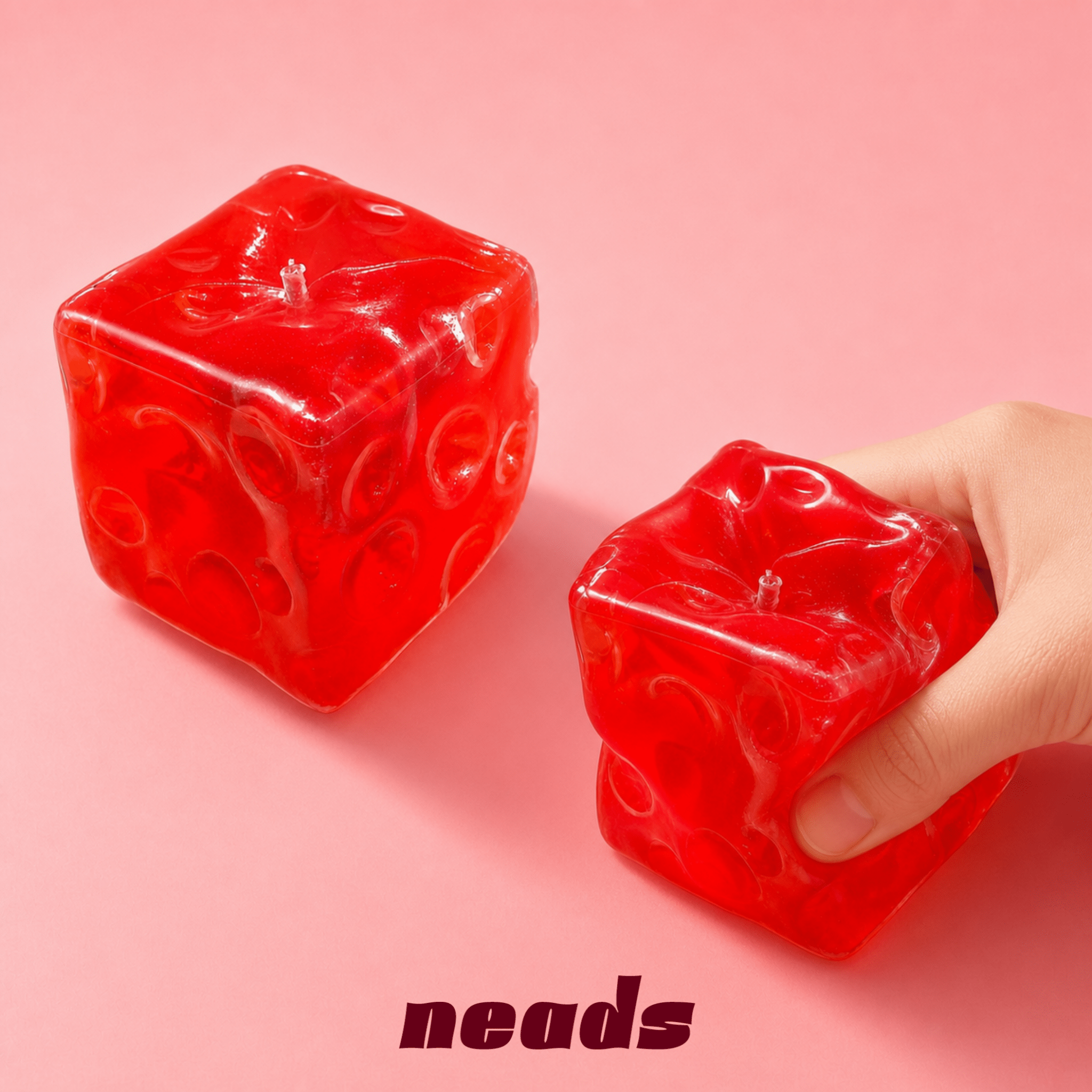 Dreamy AI Translucent Vaseline Cheese Squishy | Super Soft Moldable Jelly Sensory Toy Handcrafted Sensory Toy - neads studio
