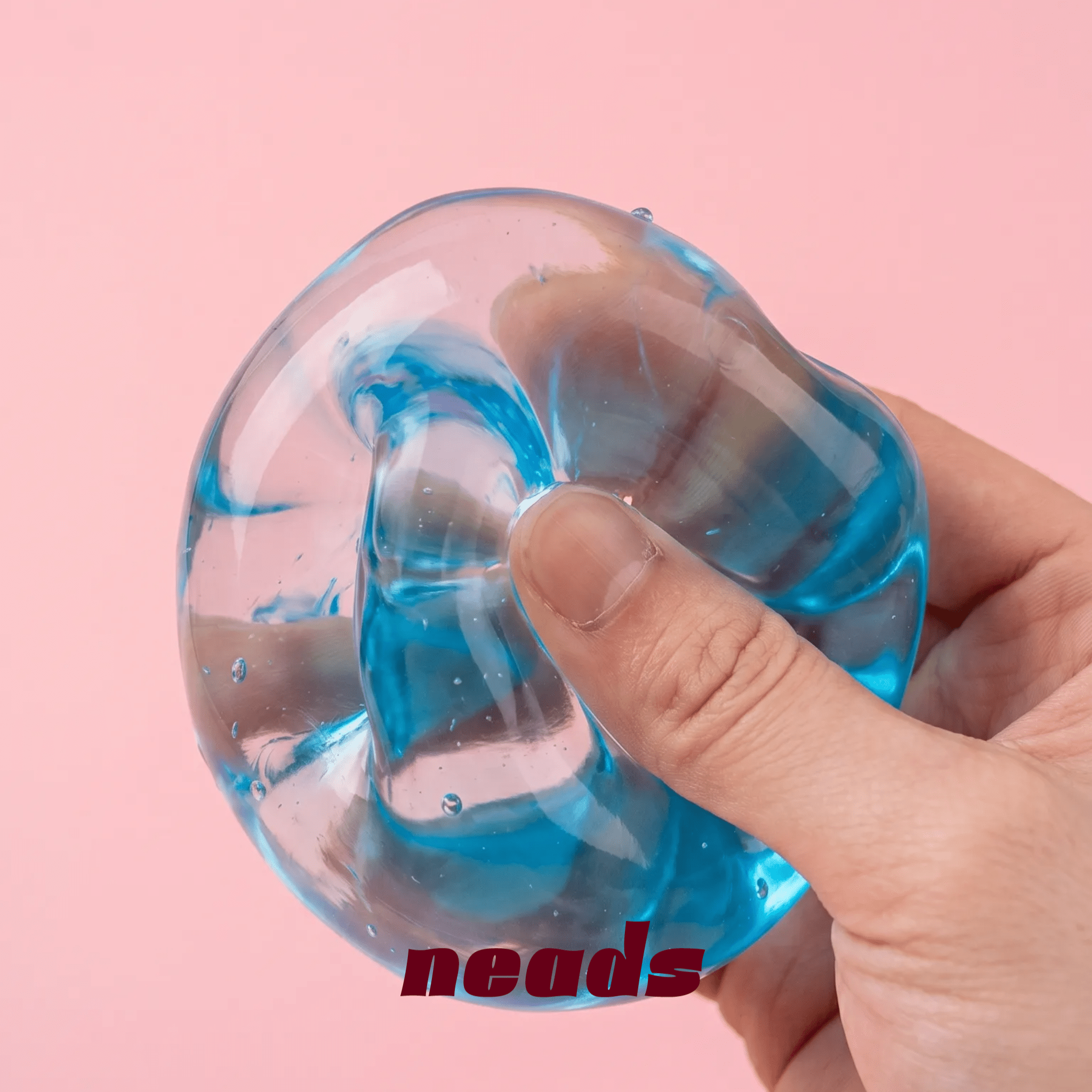 Dreamy Blueberry Coconut Firm Clear Squishy｜neads Handcrafted Sensory Toy - neads studio