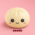 Expressive Dual-Color Bun Squishy - 2 Unique Textures | neads Handcrafted Sensory Toy - neads studio