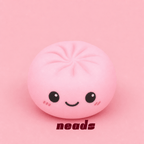 Expressive Dual-Color Bun Squishy - 2 Unique Textures | neads Handcrafted Sensory Toy - neads studio