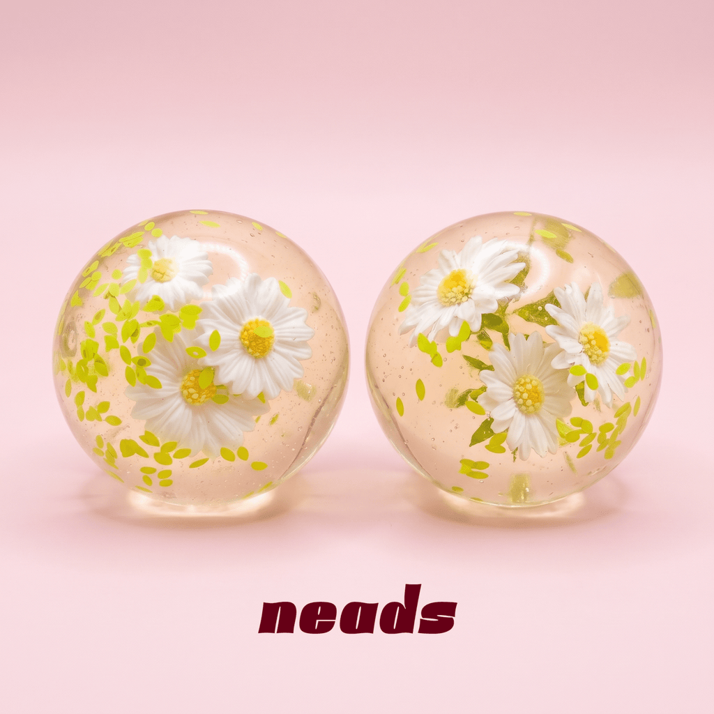 Fresh Daisy Maltose Core Crystal Floral Squishy | neads Handcrafted Sensory Toy - neads studio