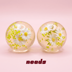 Fresh Daisy Maltose Core Crystal Floral Squishy | neads Handcrafted Sensory Toy - neads studio