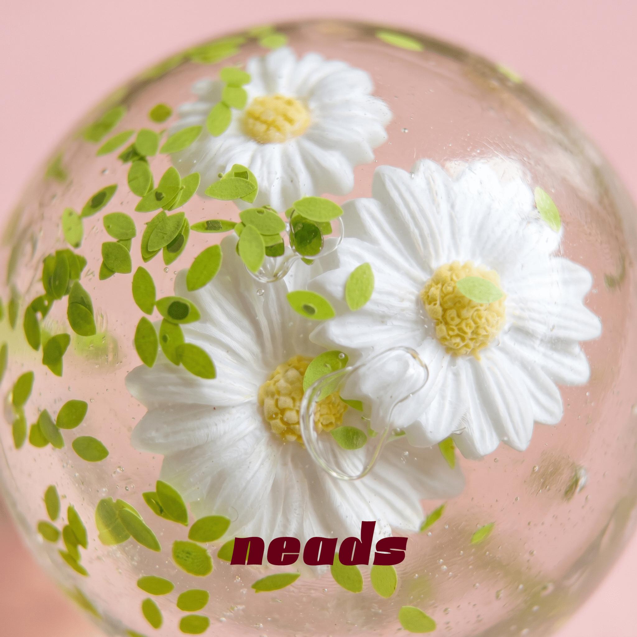 Fresh Daisy Maltose Core Crystal Floral Squishy | neads Handcrafted Sensory Toy - neads studio