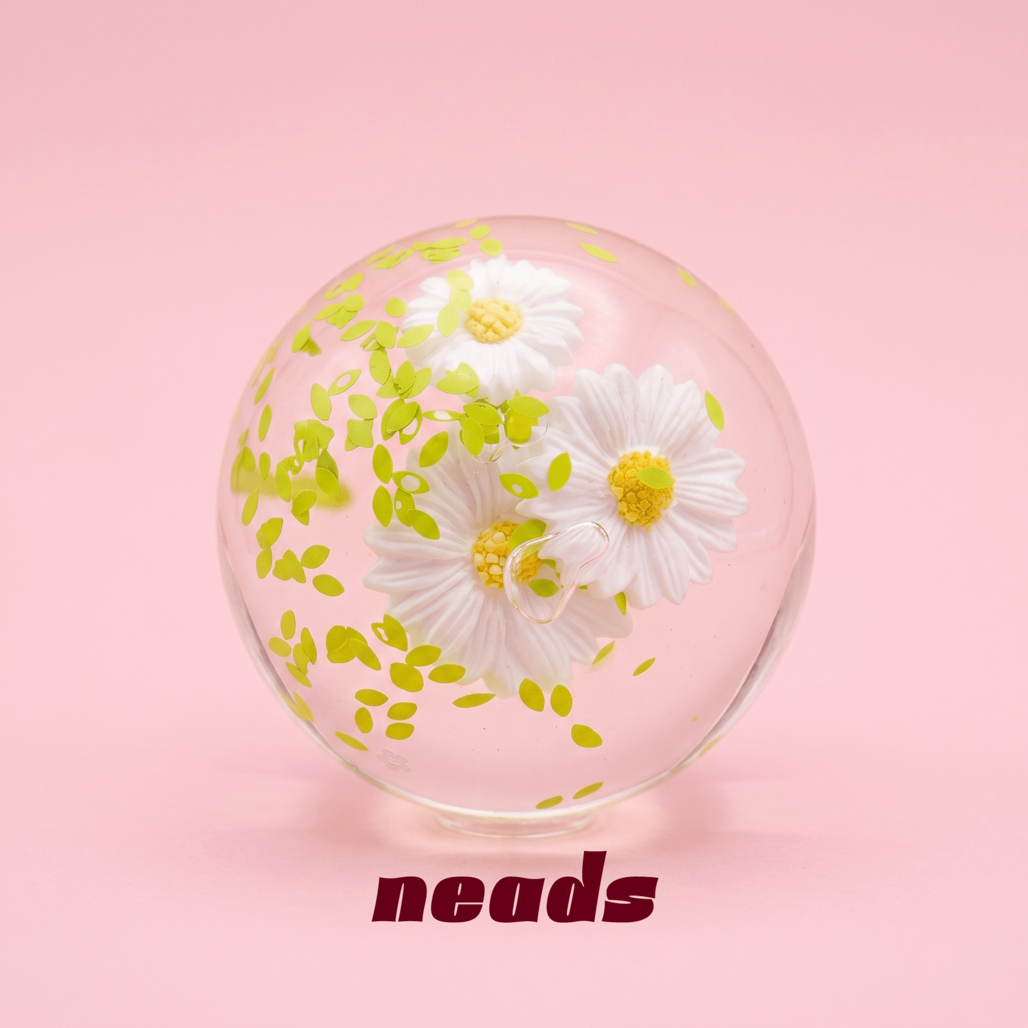 Fresh Daisy Maltose Core Crystal Floral Squishy | neads Handcrafted Sensory Toy - neads studio