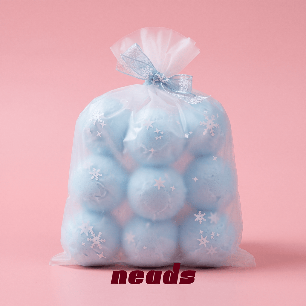 Frosted 9-Pop Wax Bag Exclusive Destructible Squishy Pouch｜neads Handcrafted Sensory Toy - neads studio