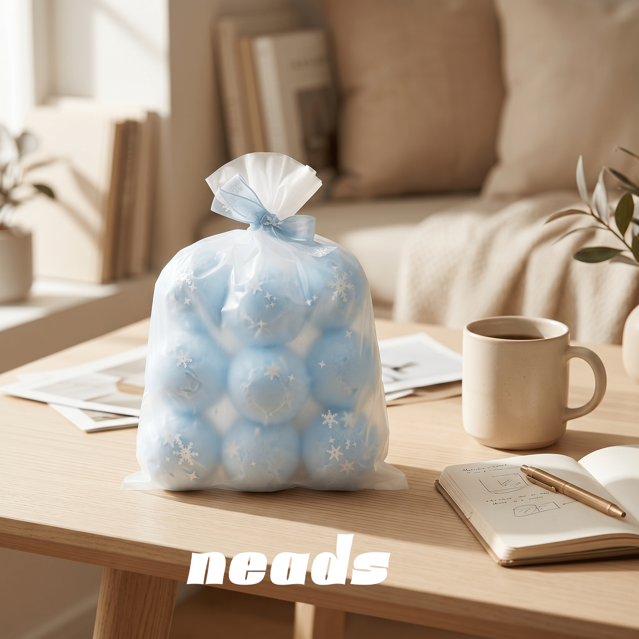 Frosted 9-Pop Wax Bag Exclusive Destructible Squishy Pouch｜neads Handcrafted Sensory Toy - neads studio