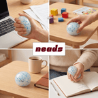 Frosted Snowflake Wax Crackle Winter Destructible Squishy｜neads Handcrafted Sensory Toy - neads studio
