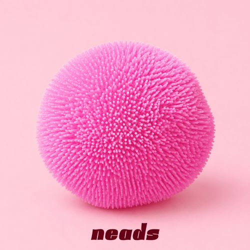 Fuzzy Texture Ball Vaseline Squishy – 3 Colors Handcrafted Sensory Toy - neads studio