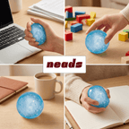 Glacier Snowball Coconut Dual-Texture Sensory Dough｜neads Handcrafted Sensory Toy - neads studio