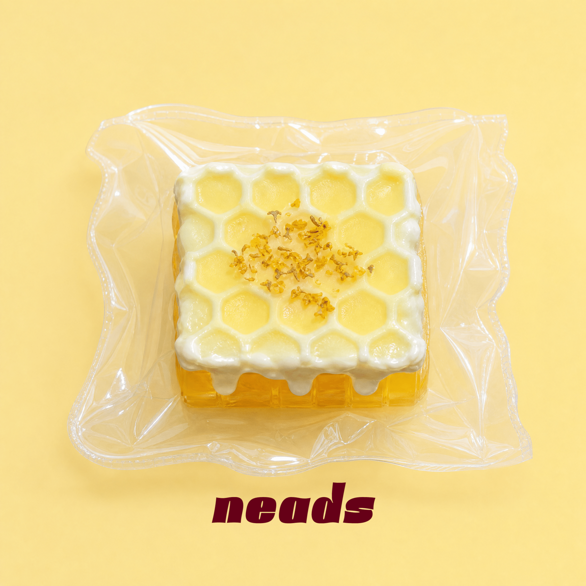 Golden Honeycomb Morsel Sticky Silicone Squishy｜neads Handcrafted Sensory Toy - neads studio