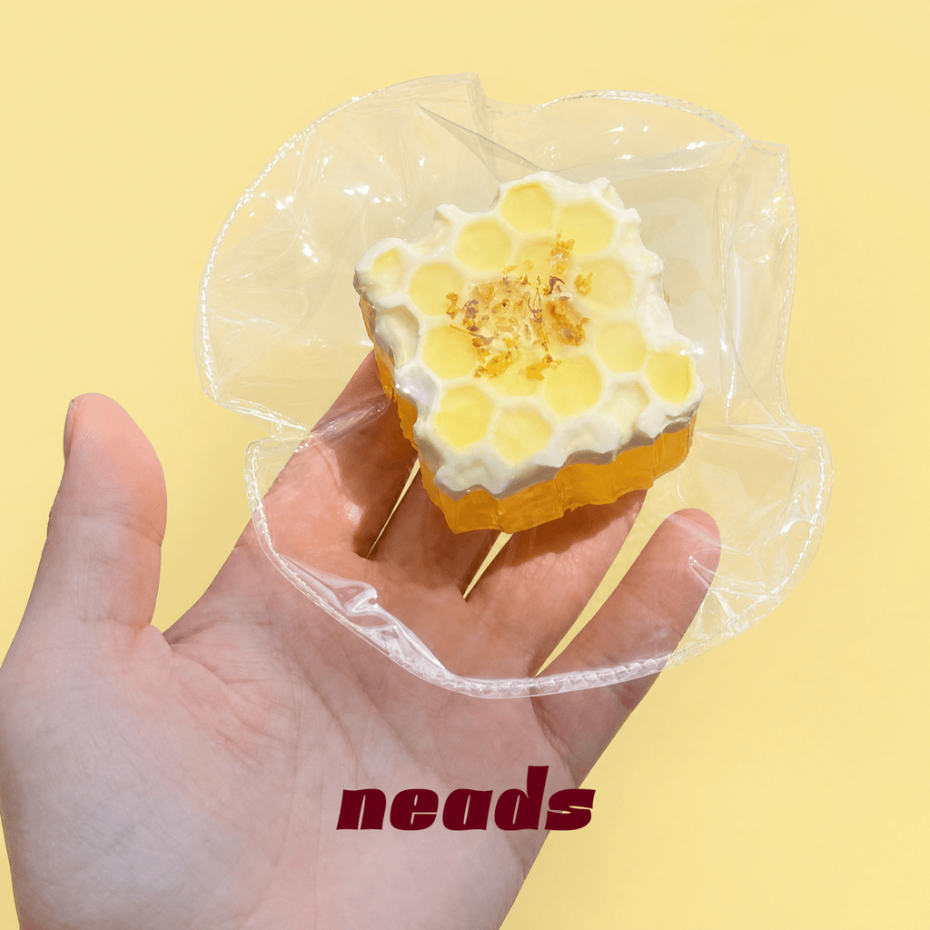 Golden Honeycomb Morsel Sticky Silicone Squishy｜neads Handcrafted Sensory Toy - neads studio