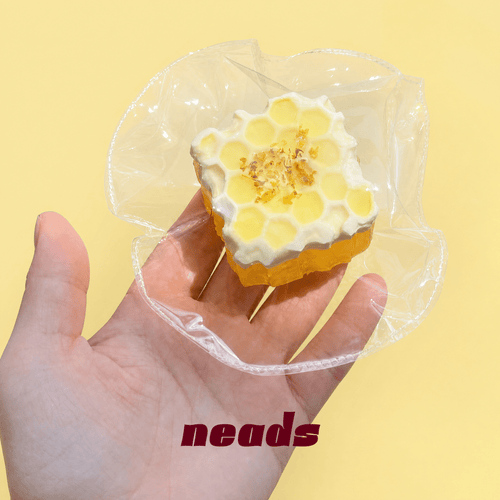 Golden Honeycomb Morsel Sticky Silicone Squishy｜neads Handcrafted Sensory Toy - neads studio