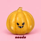 Halloween Devil Pumpkin Crunch Squishy – Limited Edition Handcrafted Sensory Toy - neads studio