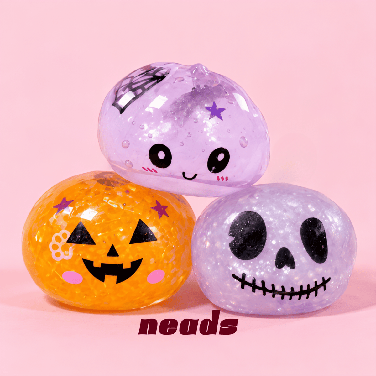 Halloween Mini Bao Squishy Trio – 3 Sensory Textures Handcrafted Sensory Toy - neads studio