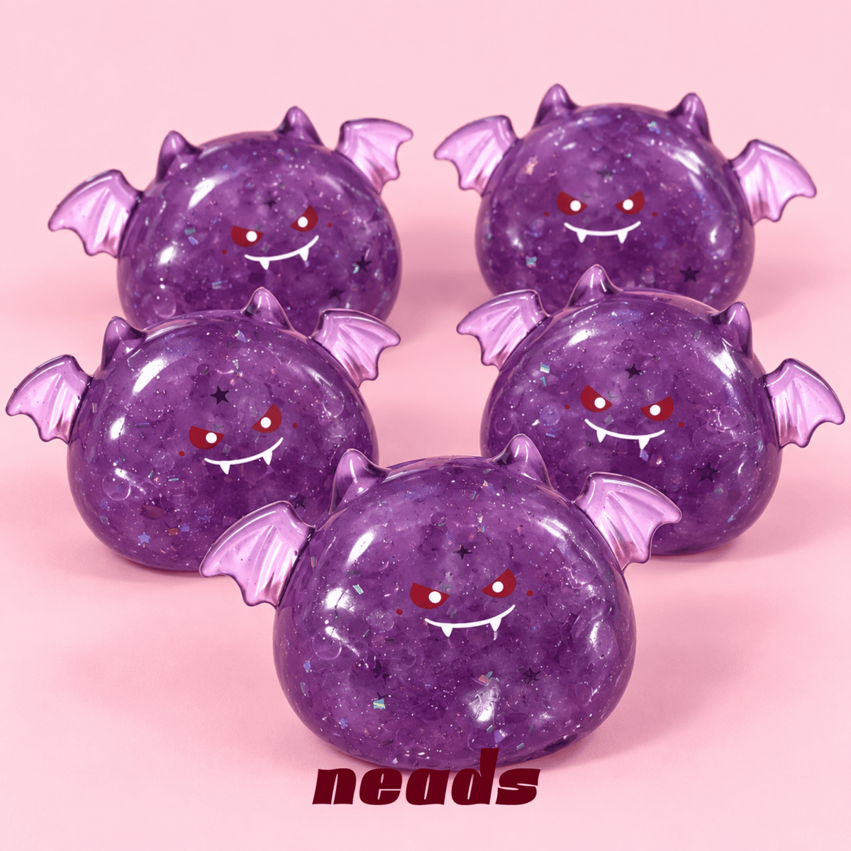 Halloween Purple Devil Crunch Squishy – Vaseline ASMR Toy Handcrafted Sensory Toy - neads studio