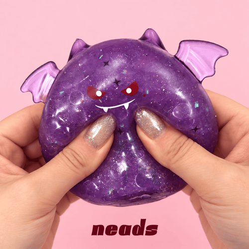 Halloween Purple Devil Crunch Squishy – Vaseline ASMR Toy Handcrafted Sensory Toy - neads studio