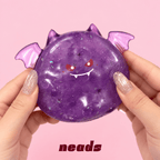 Halloween Purple Devil Crunch Squishy – Vaseline ASMR Toy Handcrafted Sensory Toy - neads studio