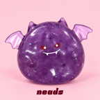 Halloween Purple Devil Crunch Squishy – Vaseline ASMR Toy Handcrafted Sensory Toy - neads studio